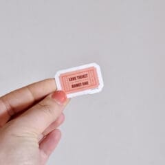 Sticker Love Ticket