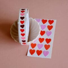 Stickers Vintage Coeurs Velours