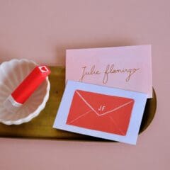 Tampon Pré-encré Coeur Rouge