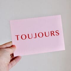 Carte de Voeux Toujours