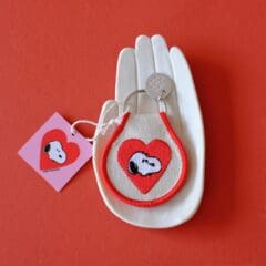 Porte-clé Peanuts Snoopy Coeur
