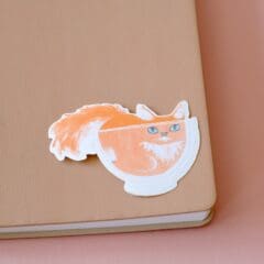 Sticker Bowl Cat