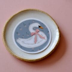 Sticker Cygne Vintage