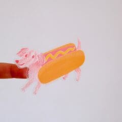 Sticker Hotdog Dog