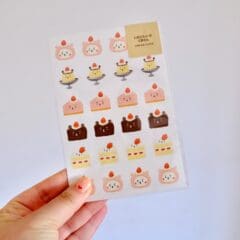 Stickers pour Planner Japanese Strawberry Sweets