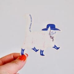 Sticker Cowboy Cat