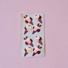 Stickers Vintage Glaces Velours