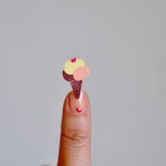 Stickers Vintage Glaces Velours