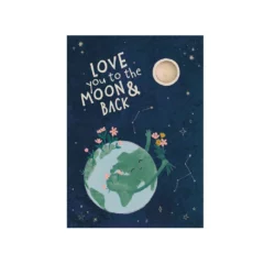 Carte Bombe de Graines - Love You To The Moon
