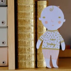 Carte de Naissance Forme de Bébé