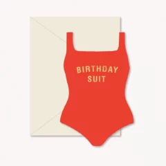 Carte d'Anniversaire Birthday Suit
