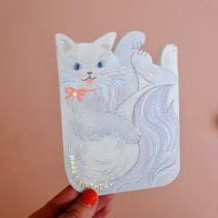 Carte Anniversaire Papercut Cat In A box