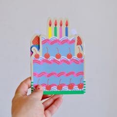 Carte Concertina Birthday Cake and Jelly