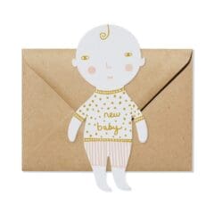 Carte de Naissance Forme de Bébé