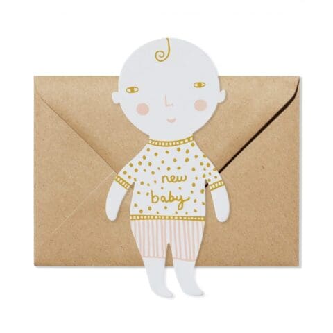 Carte de Naissance Forme de Bébé