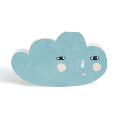 Carte de Voeux en Forme de Nuage