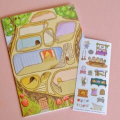 Carte Maison de Souris à Décorer