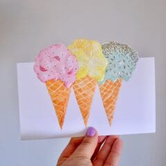 Carte Trio de Glaces