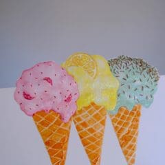 Carte Trio de Glaces