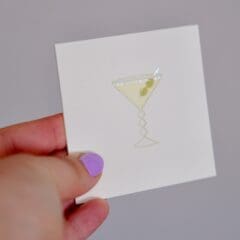 Carte Scintillante Cocktail Dirty Martini