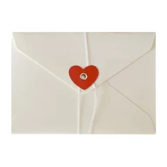Enveloppe Blanche + Coeur