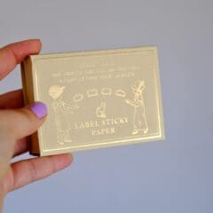 Boite à Etiquettes - Cadre Laiton