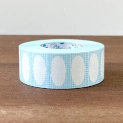 Rouleau de Gommettes Japonaises - Ovale Bleu Pastel