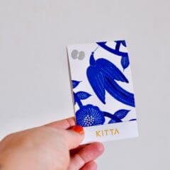 Carnet de Notes Kitta Collage Fleurs Bleues