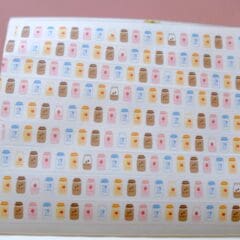 Masking Tape Milk Bottle