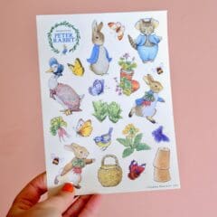 Planche Stickers Peter Rabbit