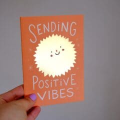 Carte de voeux Sending Positive Vibes