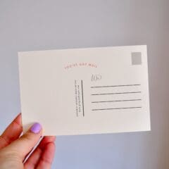 Carte Postale Snail Mail