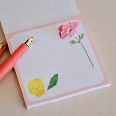 Bloc Notes Pop Up En Fleurs
