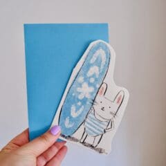Carte Bunny Surf Club