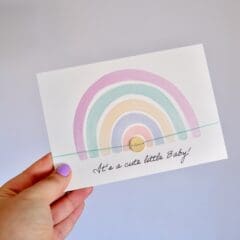 Carte Naissance Bracelet Arc En Ciel