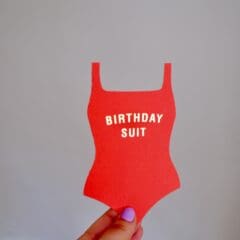 Carte d'Anniversaire Birthday Suit
