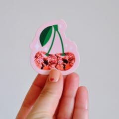 Sticker Cerise Disco Rouge