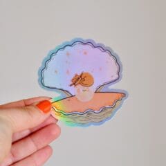 Sticker Holograhique Perle de Chat