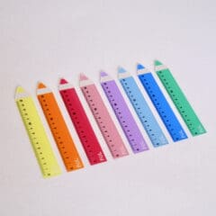 Règles Crayon Translucides 15 cm