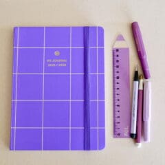 Agenda 2025/2026 A-Journal Violet Carreaux