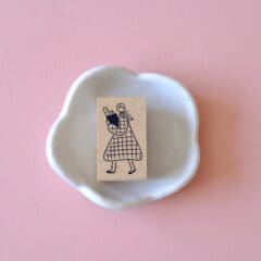 Tampon Japonais Fille au Pain