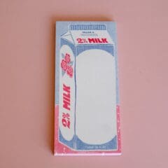 Bloc Notes Brique de Lait Ecrémé
