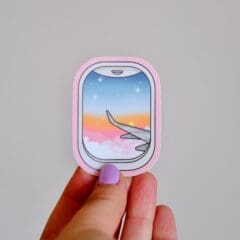 Sticker Coucher de Soleil par le Hublot