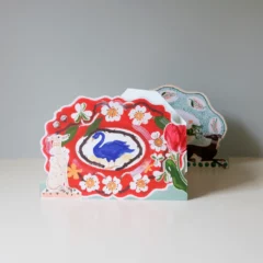 Carte Concertina - Assiettes Romantiques