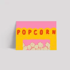 Carte Postale Popcorn