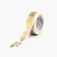 Masking Tape Fleurs Dorées