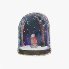 Sticker Holographique Globe d'Hiver