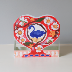 Carte Vase Swan & Thorn