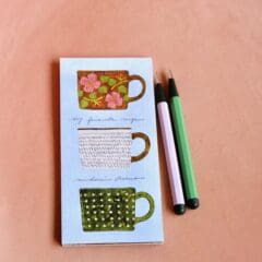 Bloc-Notes Tasses de Thé Préférées