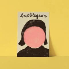 Carte Postale Bubblegum Rose